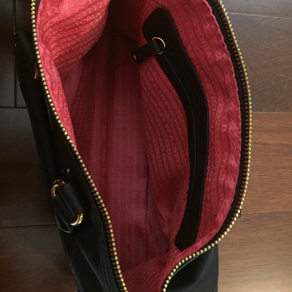 NEW Victoria's Secret Black Bag Purse Handbag Gold - Picture 10 of 10